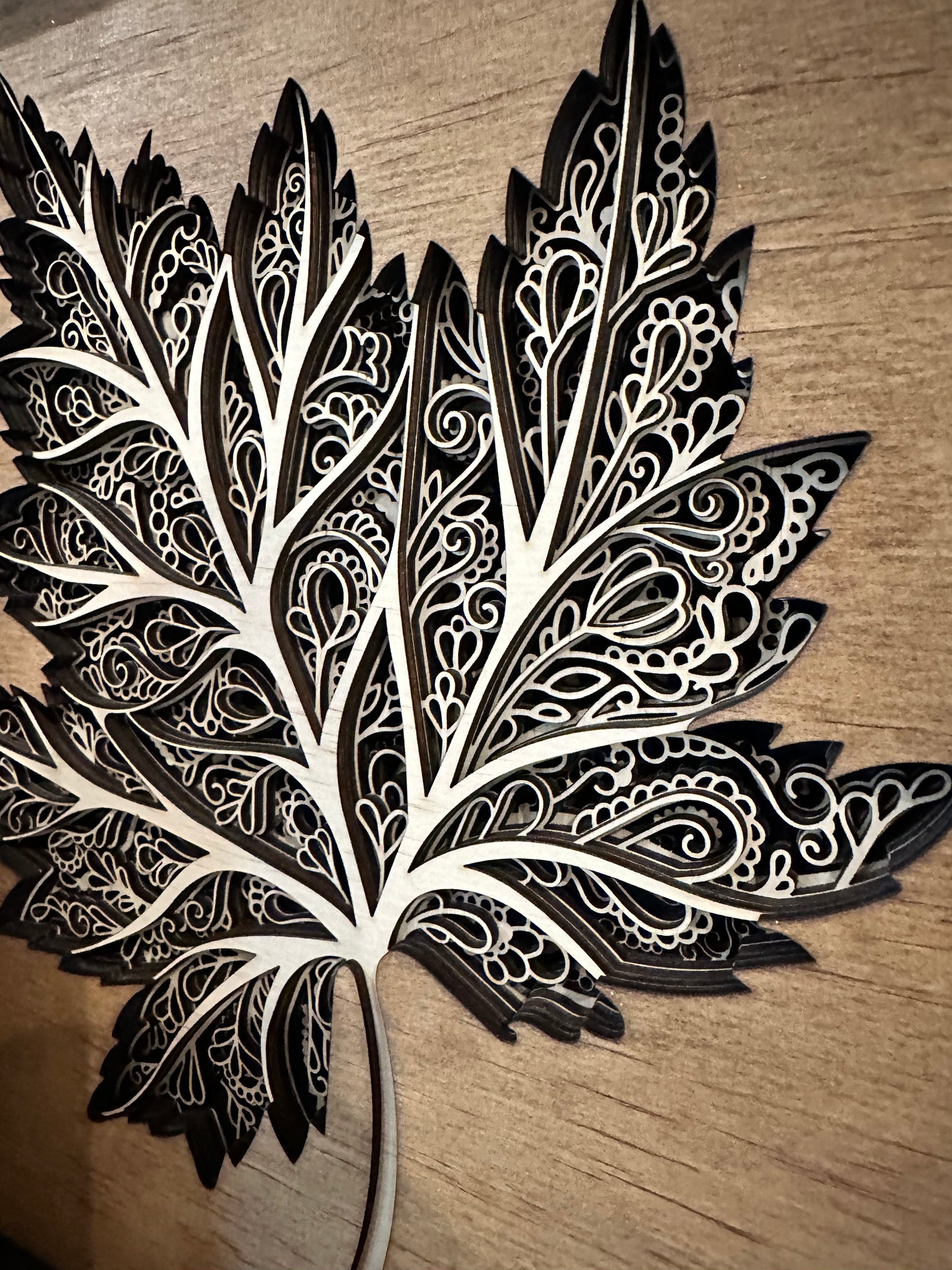 3D layered Leaf