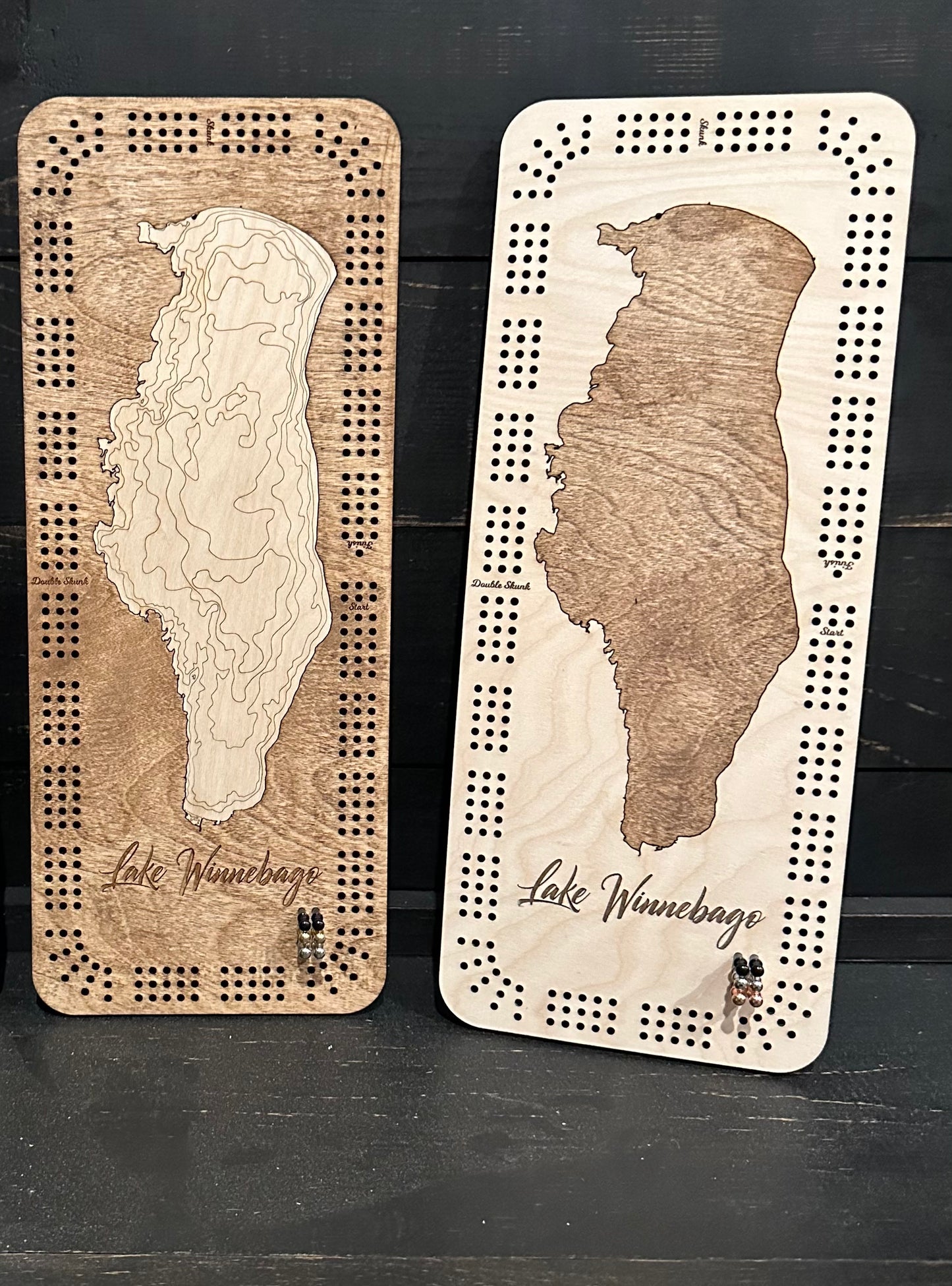 Lake Winnebago Cribbage Board