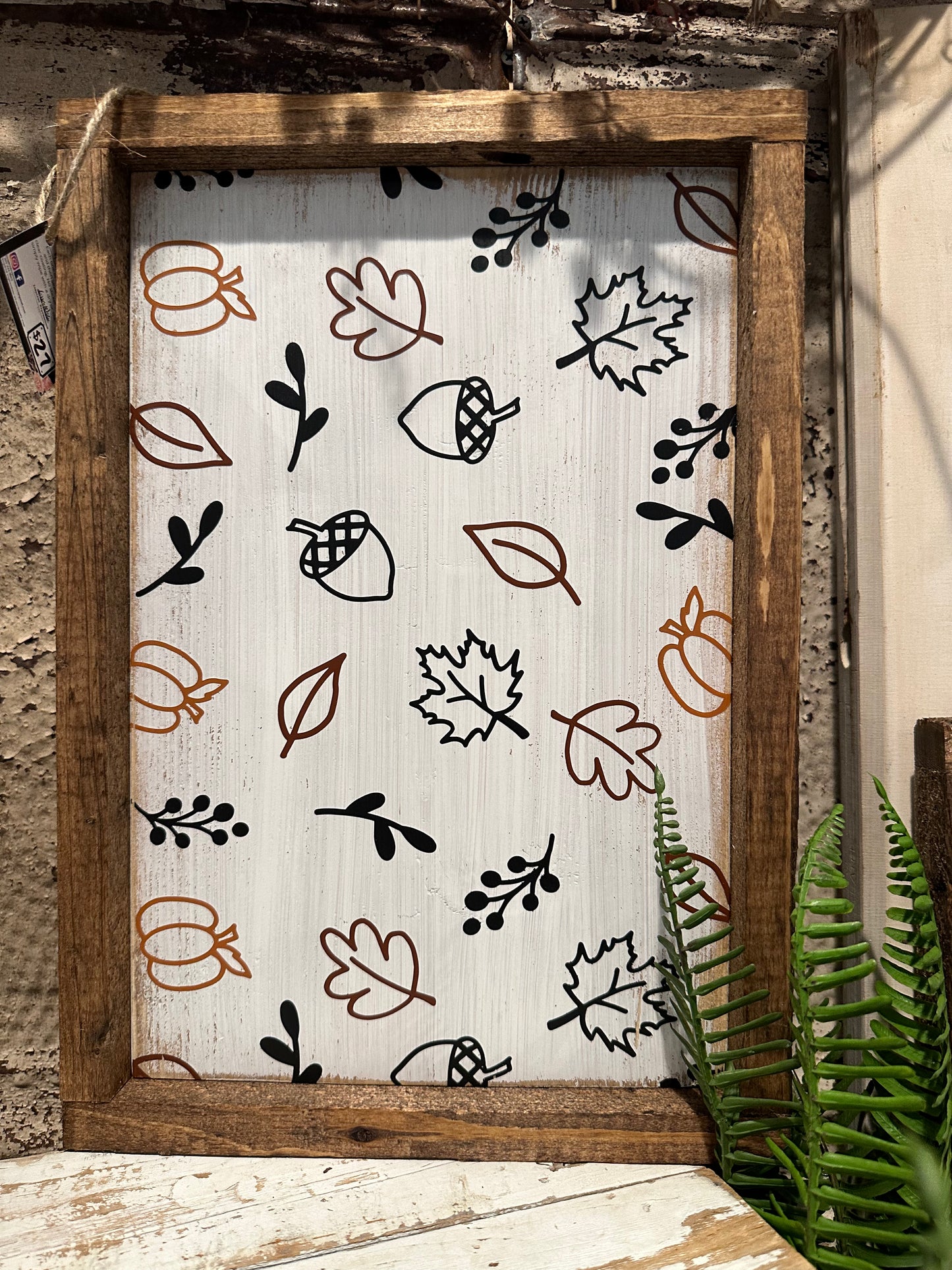 Fall Pattern Sign