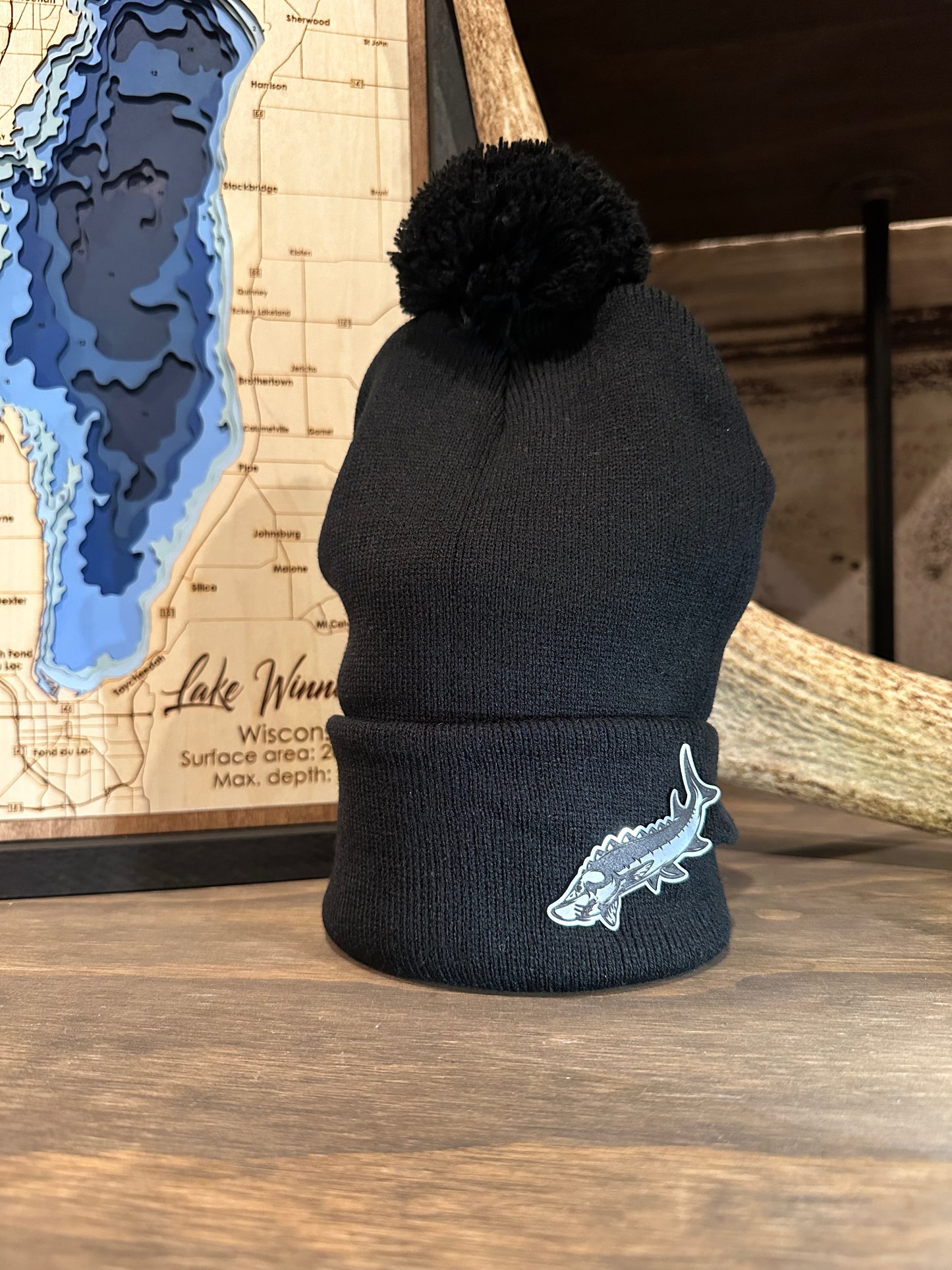 Sturgeon Cutout Winter Beanie