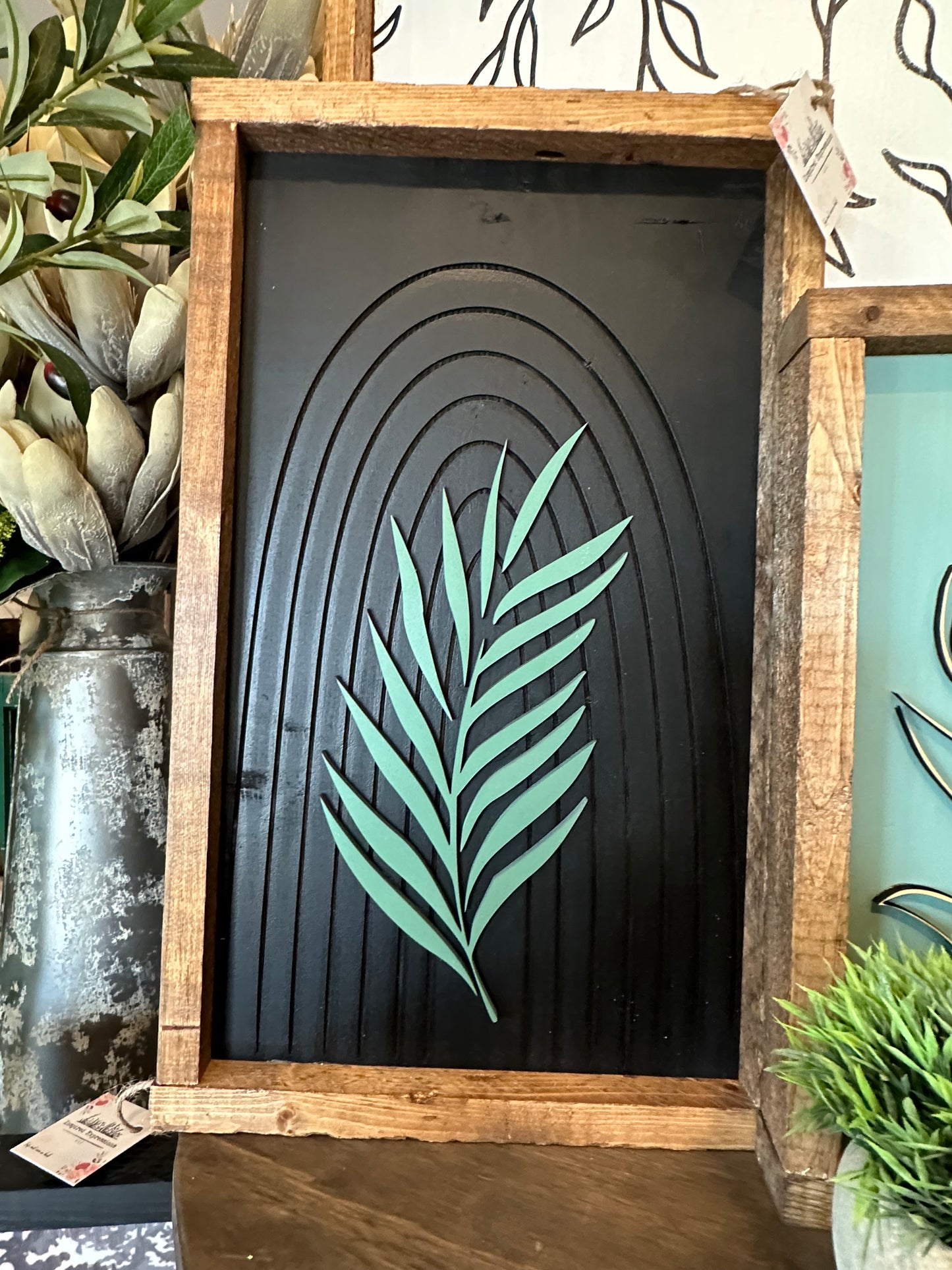 Boho Leaf sign