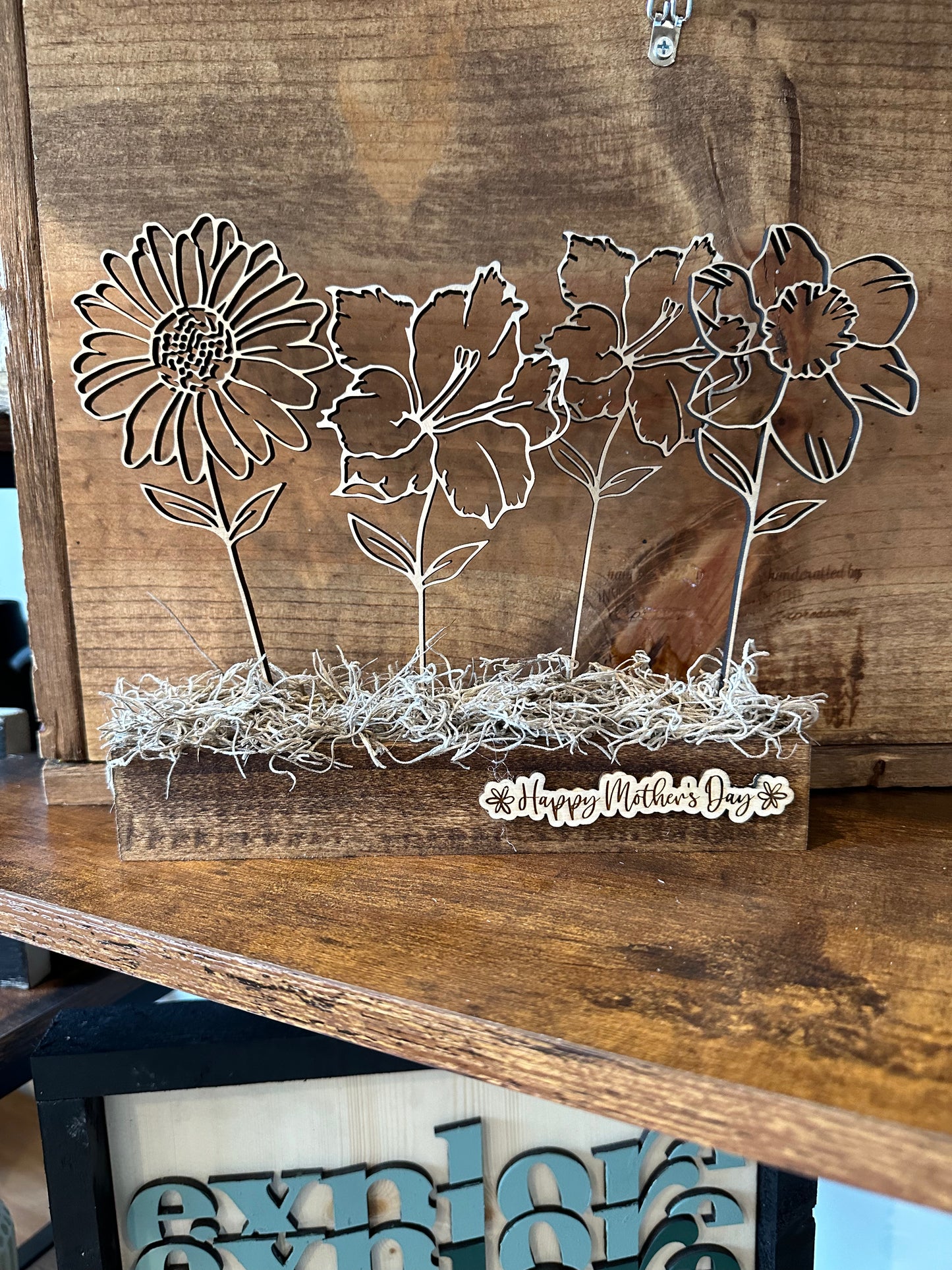 Birth Month Flower Table Block