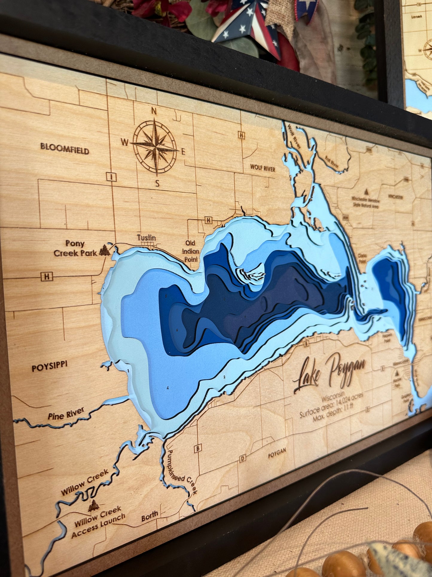 Lake Poygan Topographical Map