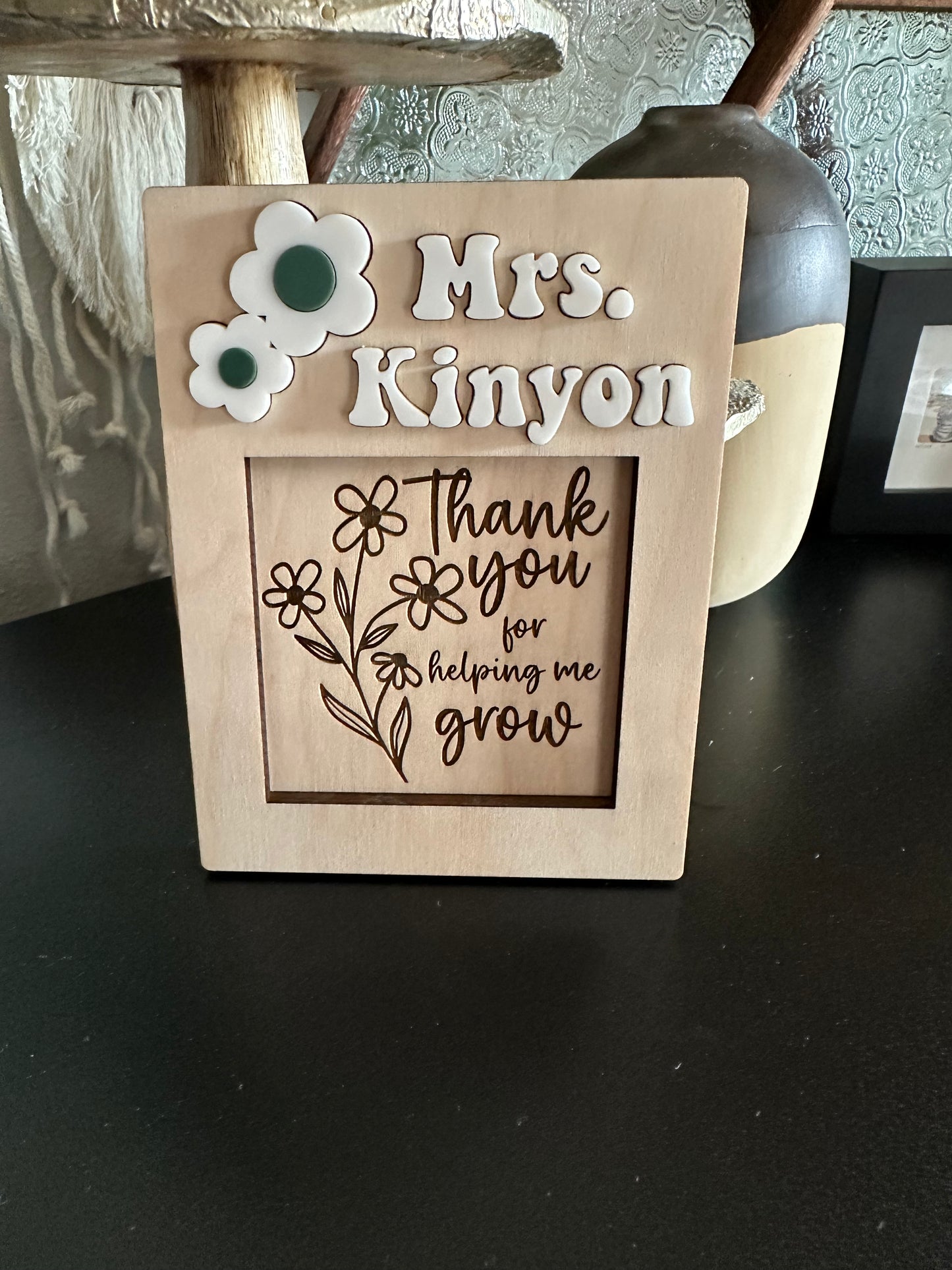 thank you for helping me grow post it holder