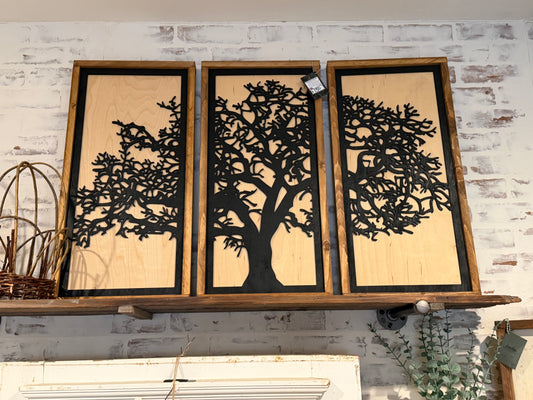 3 piece tree sign