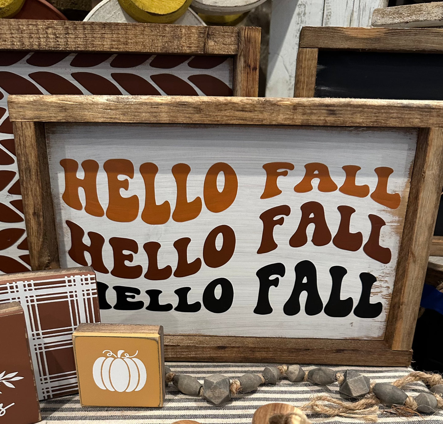 Hello Fall Retro Tabletop