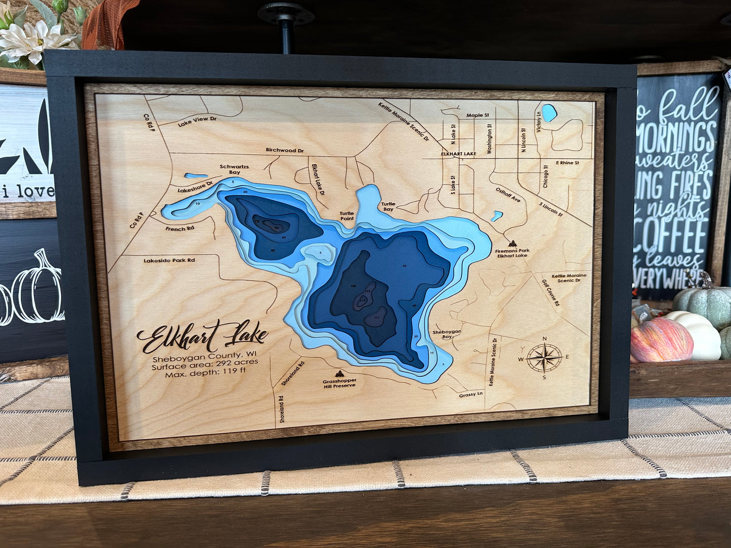 Elkhart Lake Topographical Map