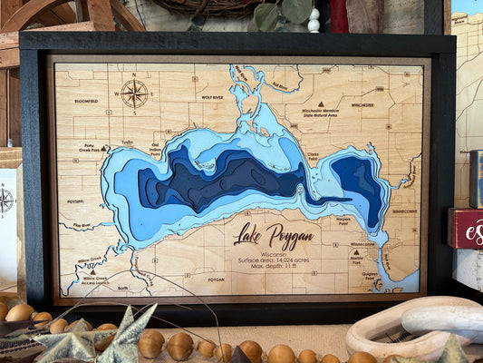 Lake Poygan Topographical Map