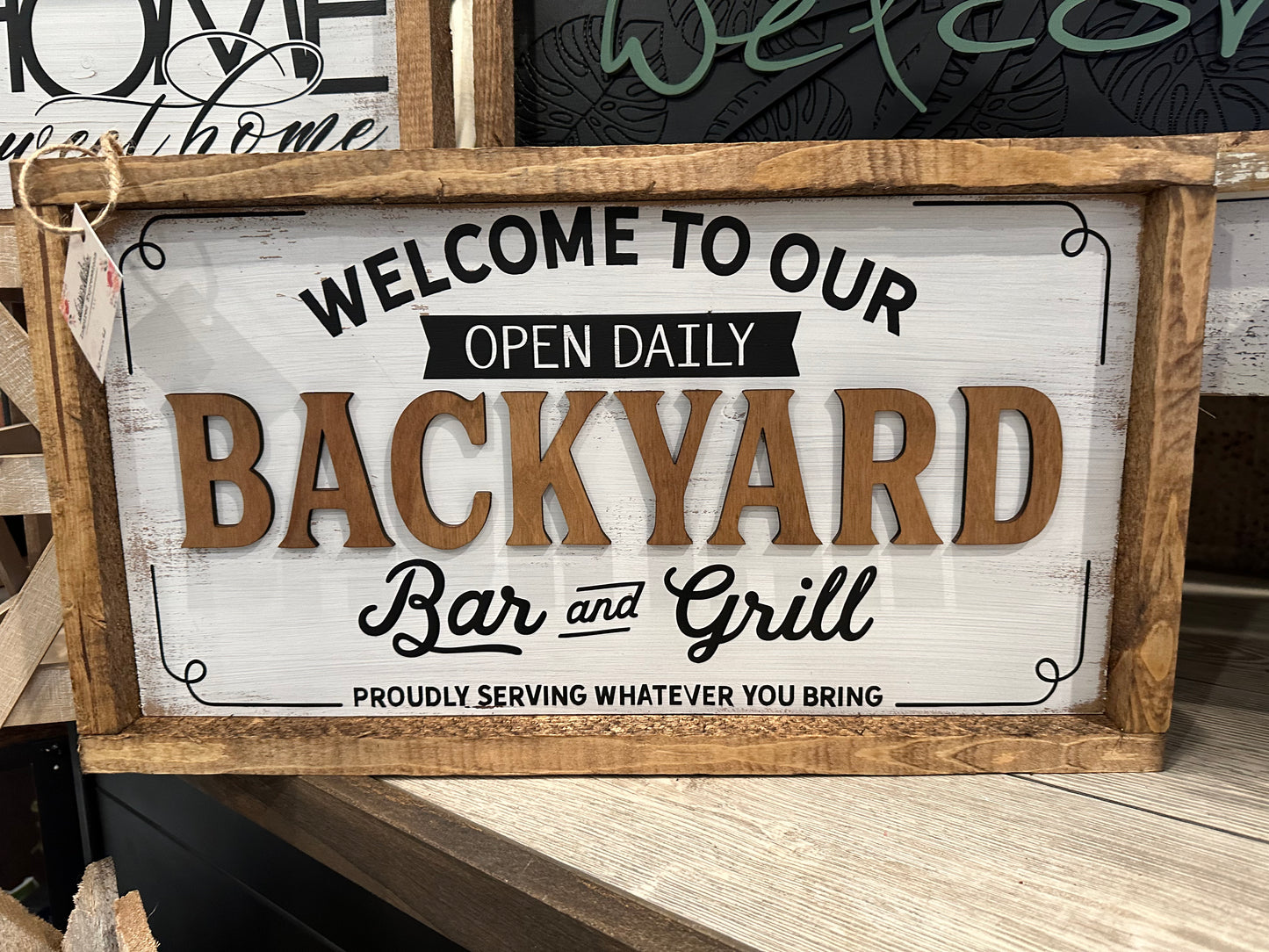 Bar and Grill Summer sign