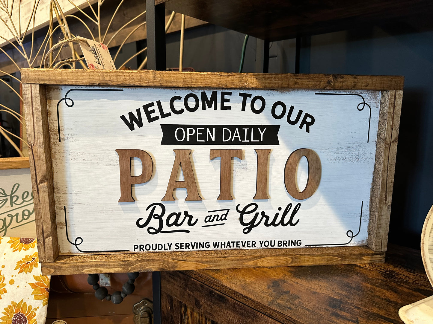 Bar and Grill Summer sign