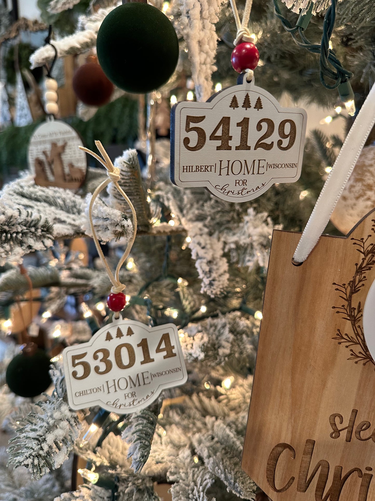 Zip Code Custom Ornament