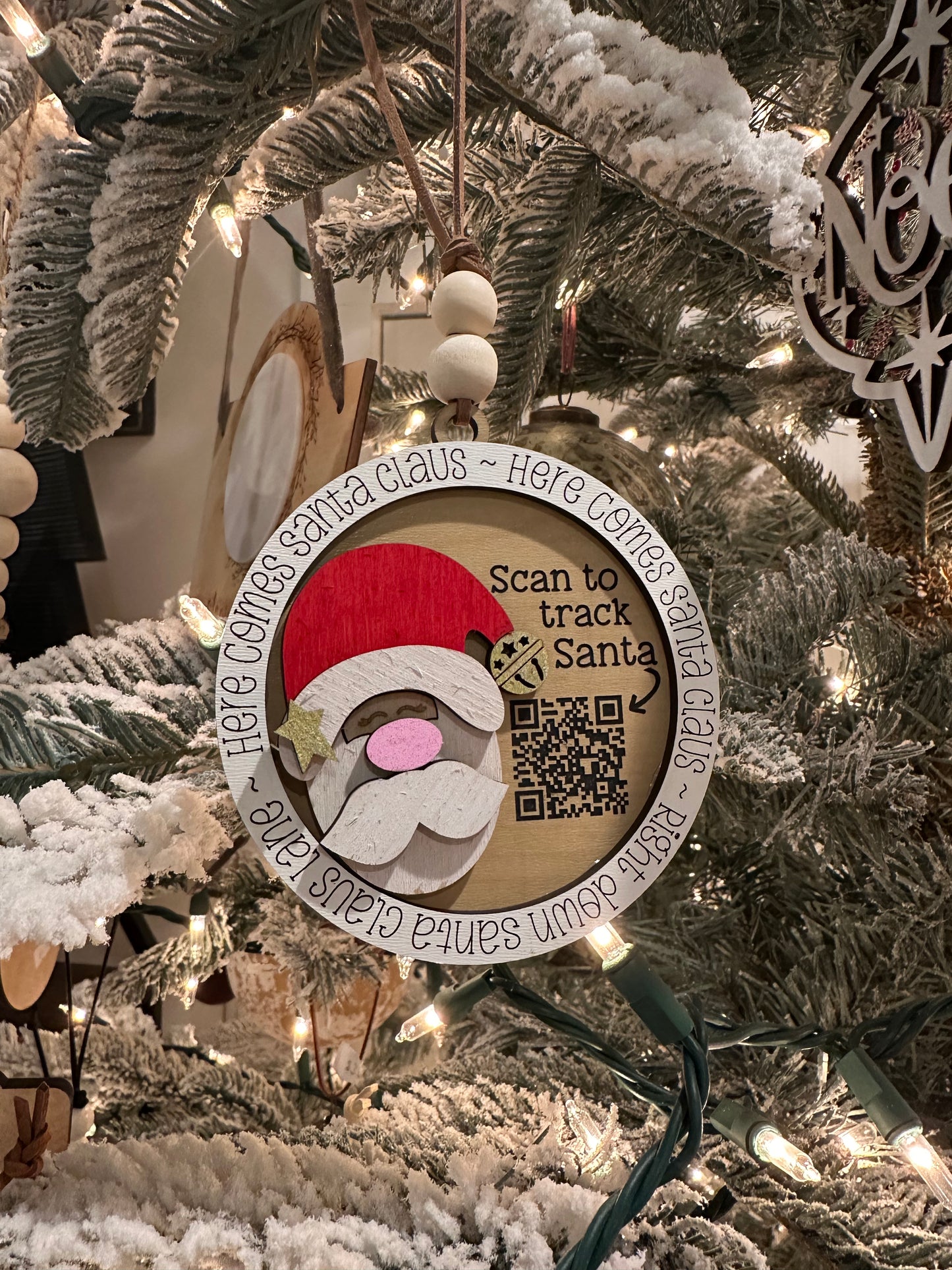 Santa tracker ornament