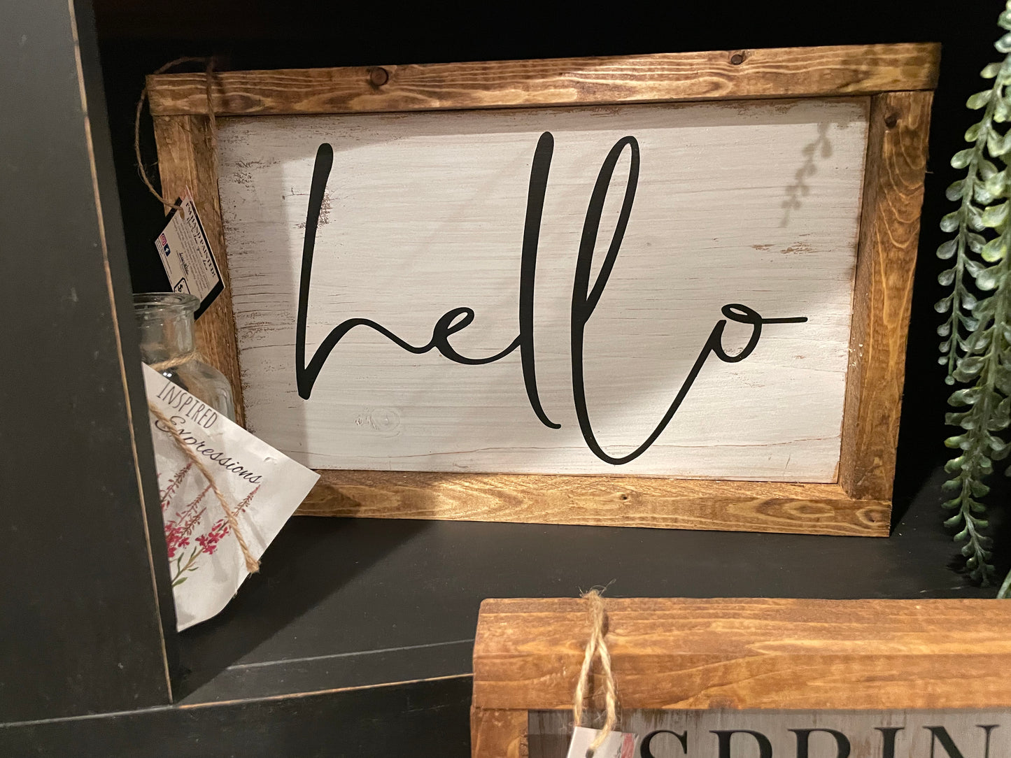 Single Word Tabletop signs